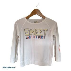 Peek Girl Sweet Land of Liberty Sweatshirt Size 10